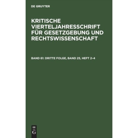 Dritte Folge, Band 25, Heft 2-4