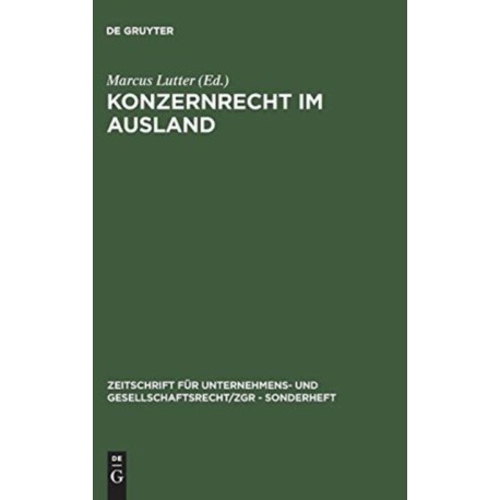 Konzernrecht im Ausland