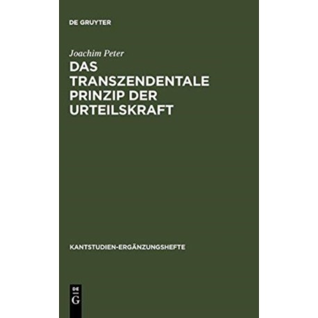 Das transzendentale Prinzip der Urteilskraft