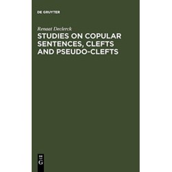 Studies on Copular Sentences, Clefts and Pseudo-Clefts