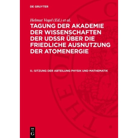 Sitzung Der Abteilung Physik Und Mathematik