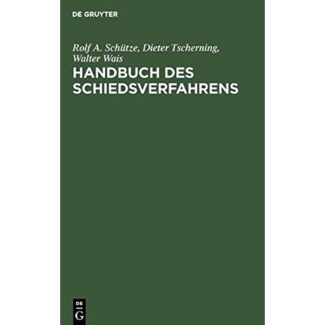 Handbuch des Schiedsverfahrens
