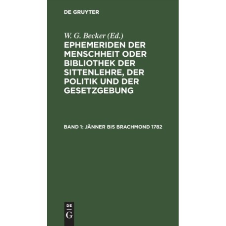 Janner Bis Brachmond 1782