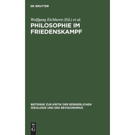 Philosophie Im Friedenskampf