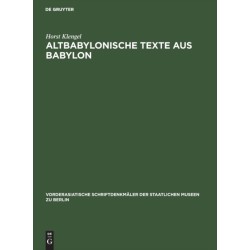 Altbabylonische Texte Aus Babylon