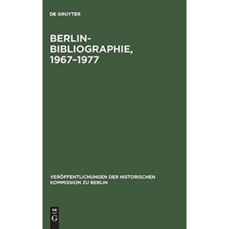 Berlin-Bibliographie, 1967-1977