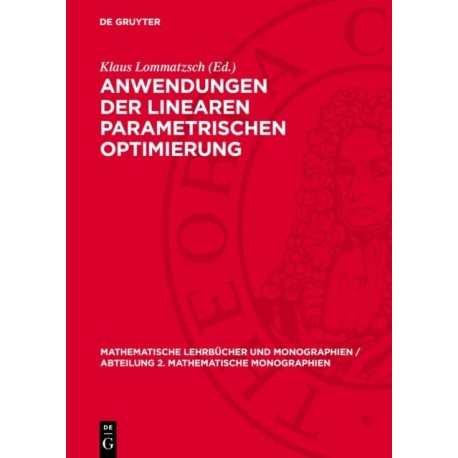 Anwendungen Der Linearen Parametrischen Optimierung