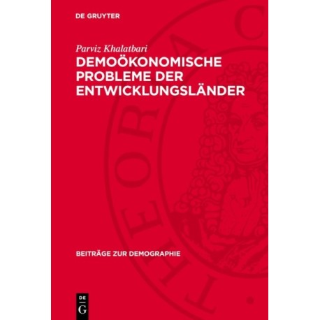 Demookonomische Probleme Der Entwicklungslander