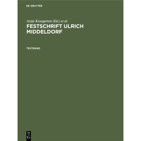 Festschrift Ulrich Middeldorf