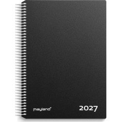 Mayland: Timekalender sort PP-plast 2027