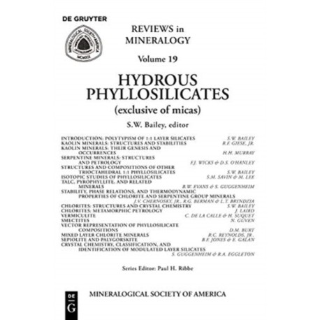 Hydrous Phyllosilicates: (Exclusive of Micas)