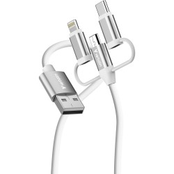 Verbatim Essentials USB-A to Micro-B, USB-C, Lightning, 1m
