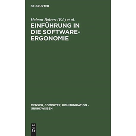Einfuhrung in die Software-Ergonomie