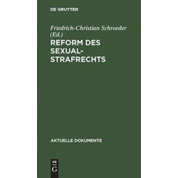 Reform des Sexualstrafrechts