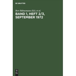 Band 1, Heft 2/3, September 1972