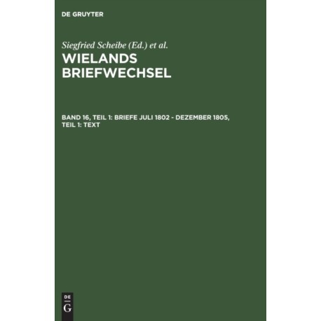 Wielands Briefwechsel V 16/1