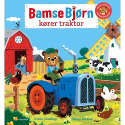 Bamse Bjørn kører traktor
