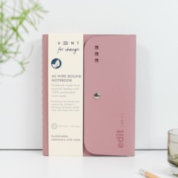 A5 Wire-bound Folio EDIT - Powder Pink