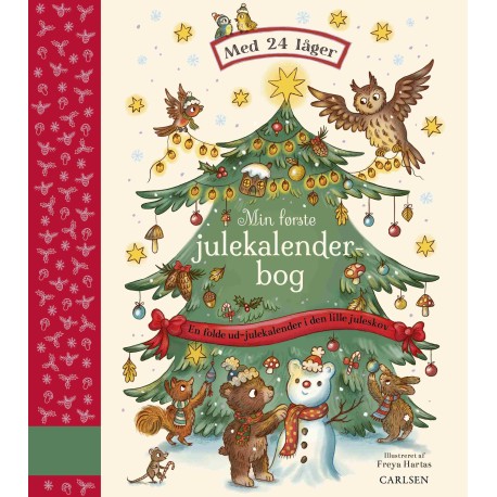 Min første julekalenderbog: En folde ud-julekalender med 24 låger
