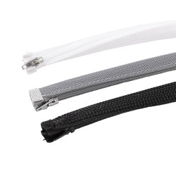oNEST Cable Sock With Zip - 20mm - Black - 3m