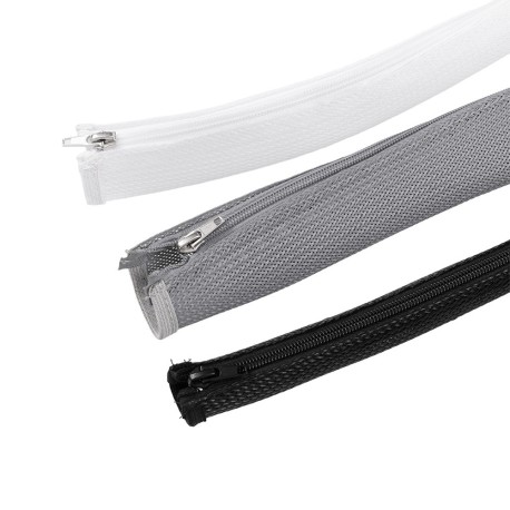 oNEST Cable Sock with Zip - 30mm - White - 1m
