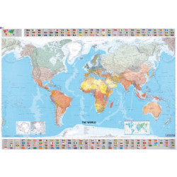 The World - Michelin rolled & tubed wall map Encapsulated: Wall Map