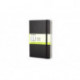 Moleskine Pocket Plain Hardcover Notebook Black