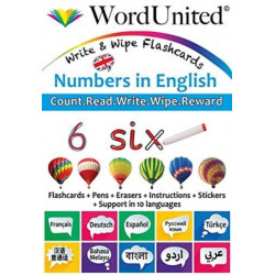 Numbers in English: Write & Wipe Flashcards
