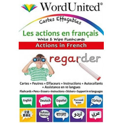 Actions in French: Write & Wipe Flashcards