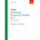 Elementary Progressive Studies, Set I for Violin
