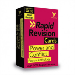 York Notes RAPID AQA GCSE (Revision Cards) Power and Conflict Poetry Anthology - for 2026, 2027 exams: Revision Cards