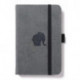 Dingbats A6 Pocket Wildlife Grey Elephant Notebook - Graphed