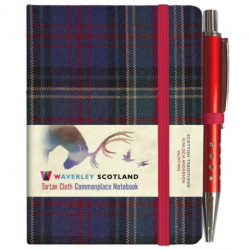 Waverley S.T. (S): Hunting Mini with Pen Pocket Genuine Tartan Cloth Commonplace Notebook