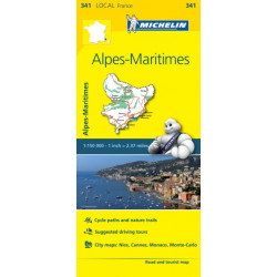 Alpes-Maritimes - Michelin Local Map 341: Map