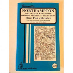 Northampton Street Map: Brixworth, Earls Barton, Harpole, Kislingbury, Northampton, Pitsford