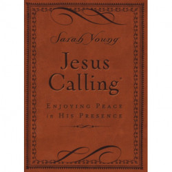 Jesus Calling, Small Brown Leathersoft, with Scripture References: Enjoying Peace in His Presence (A 365-Day Devotional) – The Perfect Christian Christmas Gift