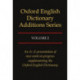 Oxford English Dictionary Additions Series: Volume 2