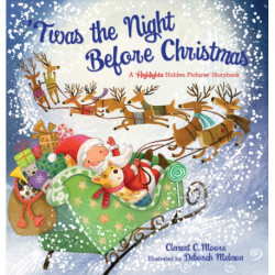 'Twas the Night Before Christmas: Christmas Storybook with Seek-and-Find Puzzles for Kids 4-8, Over 120 Hidden Objects