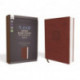 NASB, Super Giant Print Reference Bible (Font Size: 16.5-point), Leathersoft, Brown, Red Letter, 1995 Text, Comfort Print