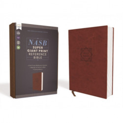 NASB, Super Giant Print Reference Bible (Font Size: 16.5-point), Leathersoft, Brown, Red Letter, 1995 Text, Comfort Print