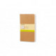 Moleskine Plain Cahier L - Kraft Cover (3 Set)