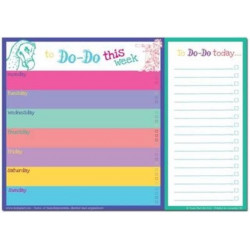Dodo Daily to Do List Notepad (A4) Bright: 52 Sheets for Daily /Weekly to Do Lists and Notes, Perforated Between the Lists Sections So That Completed Daily Tasks Can be Torn off and Refreshed (TDLB)