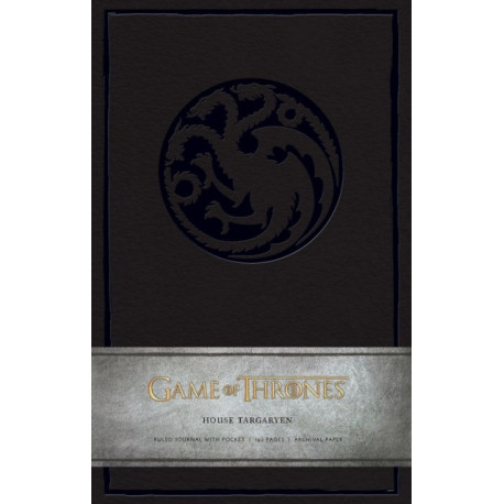 Game of Thrones: House Targaryen Hardcover Ruled Journal