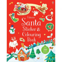 Santa Sticker and Colouring Book