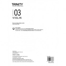 Trinity College London Violin Exam Pieces From 2020: Grade 3 (part only)