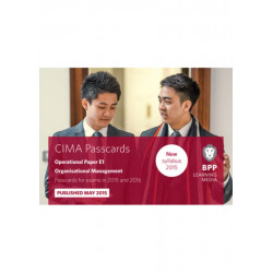 CIMA E1 Organisational Management: Passcards