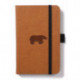 Dingbats A6 Pocket Wildlife Brown Bear Notebook - Dotted