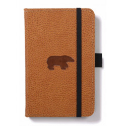 Dingbats A6 Pocket Wildlife Brown Bear Notebook - Dotted