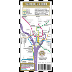 Streetwise Map Washington D.C - Laminated City Center Street Map of Washington D.C Metro: City Plans