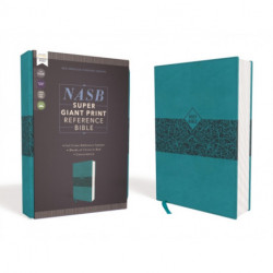 NASB, Super Giant Print Reference Bible (Font Size: 16.5-point), Leathersoft, Teal, Red Letter, 1995 Text, Comfort Print